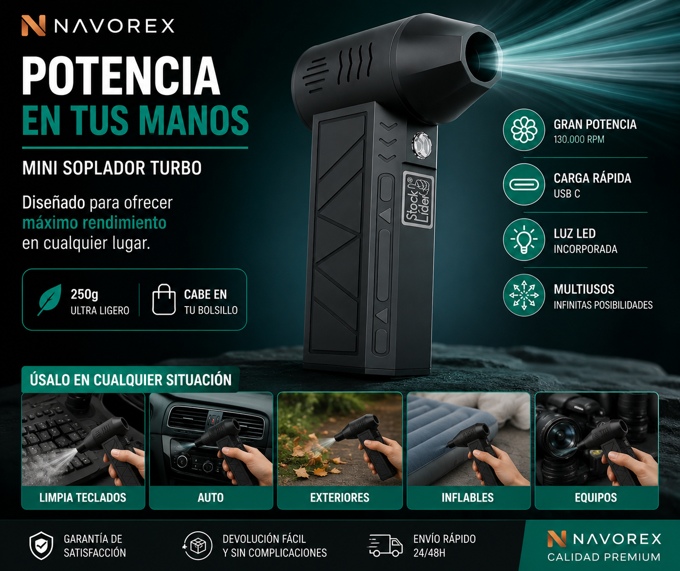 Mini Soplador Turbo