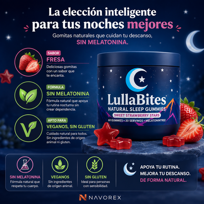 LullaBites – Gummies de Descanso Nocturno