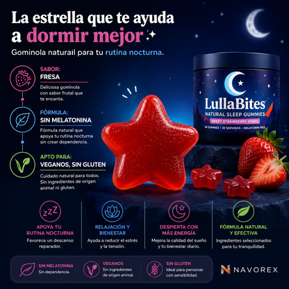 LullaBites – Gummies de Descanso Nocturno