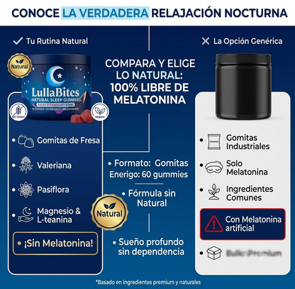 LullaBites – Gummies de Descanso Nocturno
