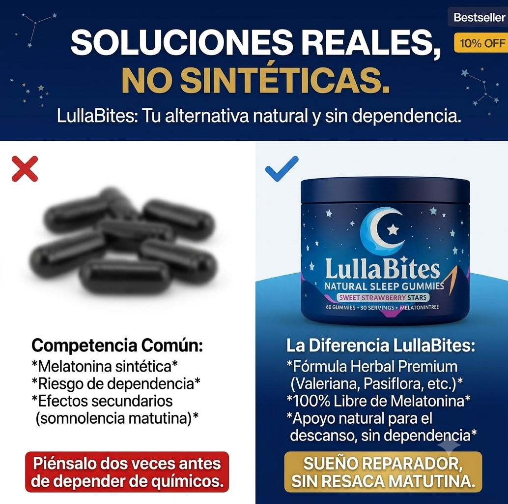 LullaBites – Gummies de Descanso Nocturno